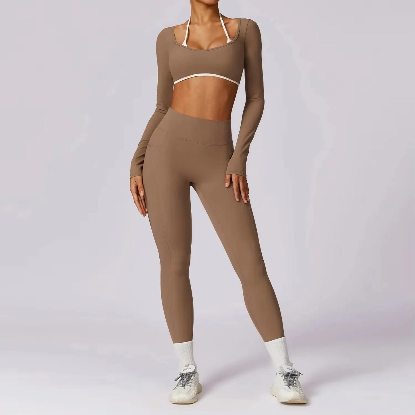 Yoga Set 2PCS Women Sportswear Push Up Workout Clothes - Empire P.E