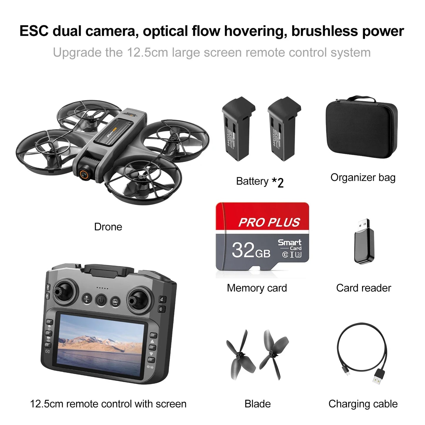 Drone with Camera 4K HD Video 180° Adjustable Lens - Empire P.E