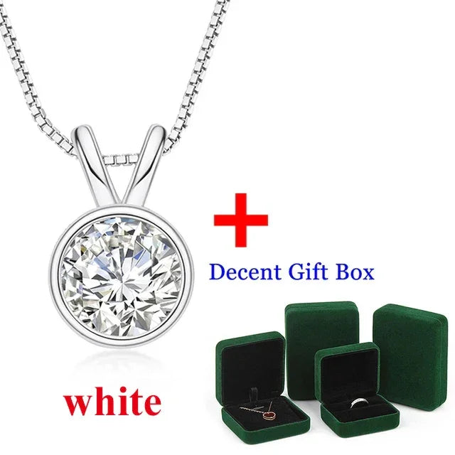 1-2ct D color Moissanite Diamond 18K Gold Plated Classic Necklaces - Empire P.E