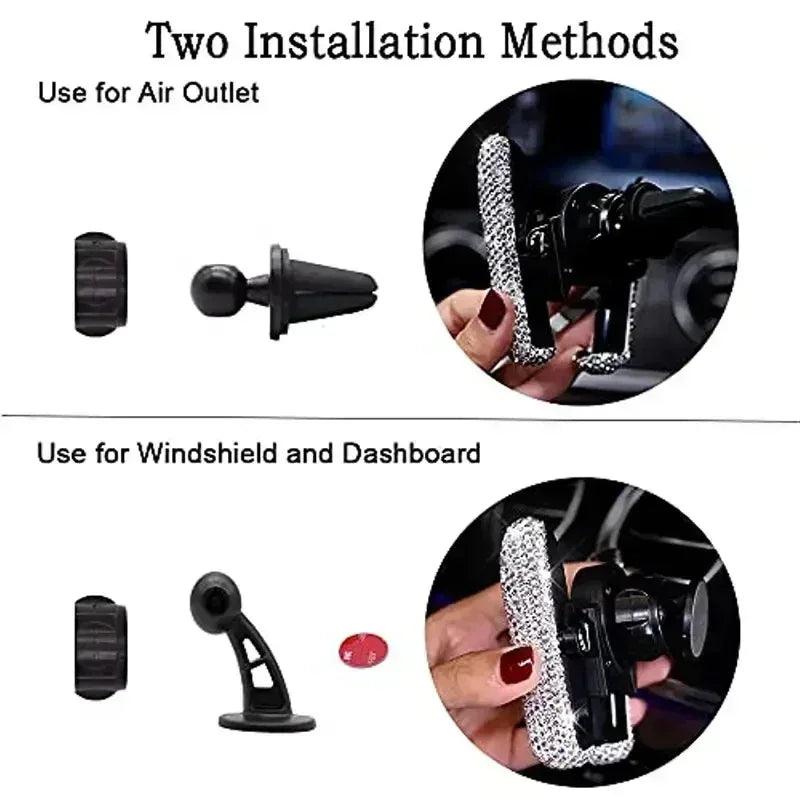 VIKEFON Universal Phone Holder Car Mount Phone Support Air Outlet Mount Clip Stable Mobil Phone Bracket Car Interior Accessories - Empire P.E