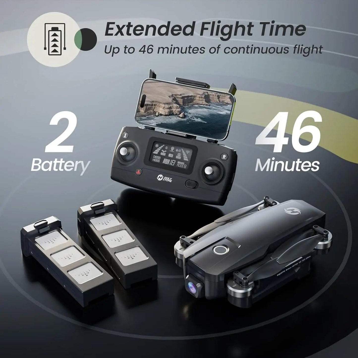 Holy Stone HS720E 4K Drone: Remote ID, 46min Flight - Empire P.E