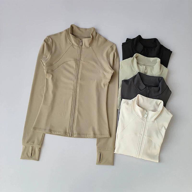 Yoga Suit Women's High-end Standing Collar Long Sleeved - Empire P.E