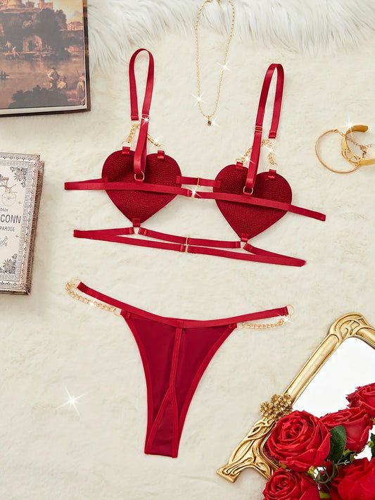 2 pieces of women's sexy lingerie set