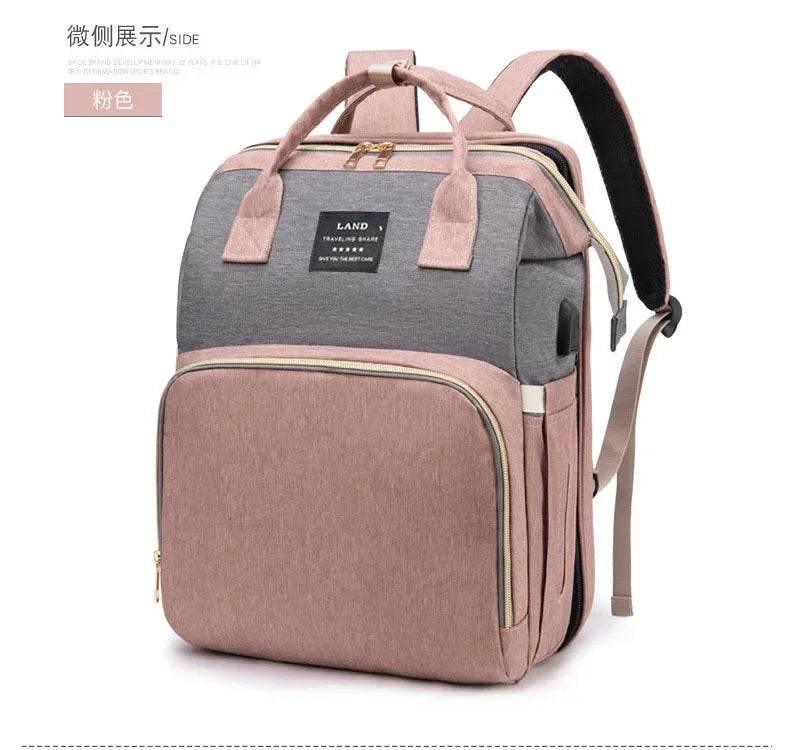 New Multifunctional Mother and Baby Bag Mom Bag Bottle Backpack Folding Sleeping Changing Bag Diaper Backpack - Empire P.E