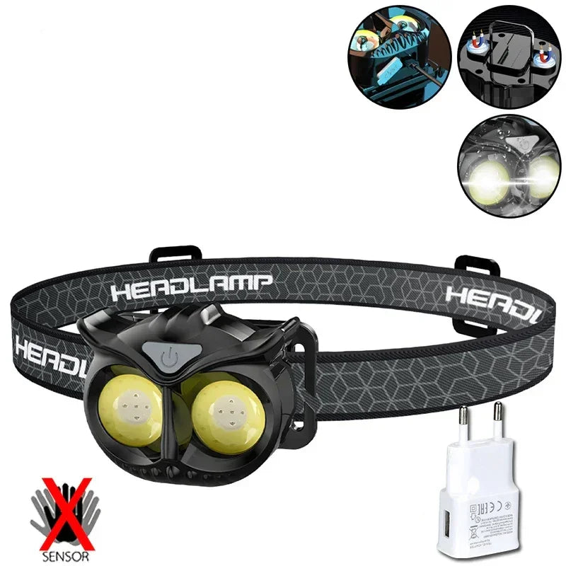 Owl Headlamp Waterproof USB Rechargeable - Empire P.E
