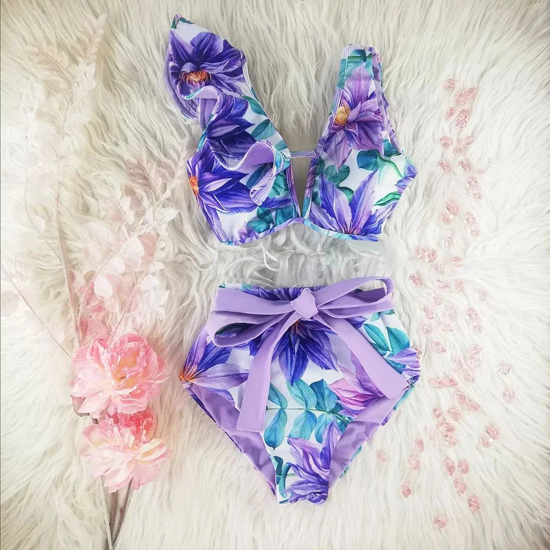 2025 New High Waist Bikini Swimsuit - Empire P.E