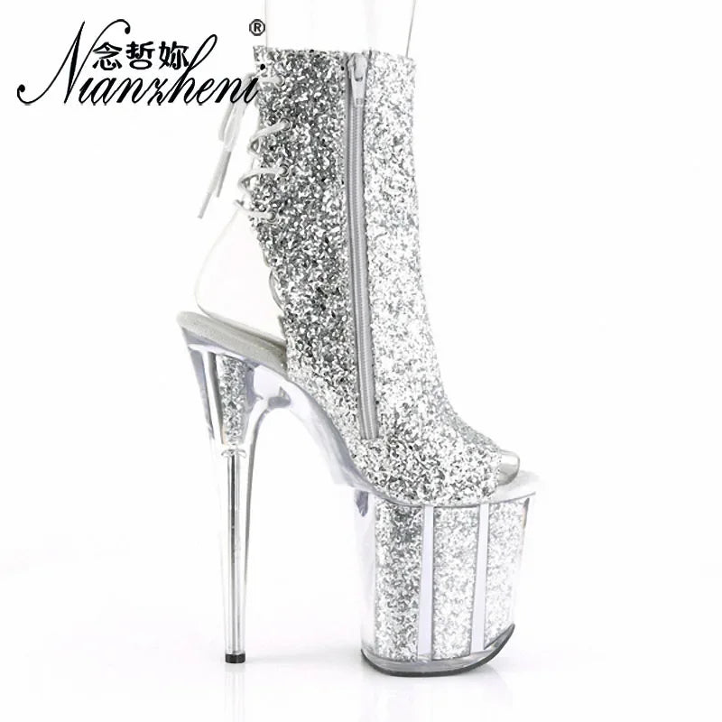 Peep Toe Strip Pole Dance High Heels - Empire P.E