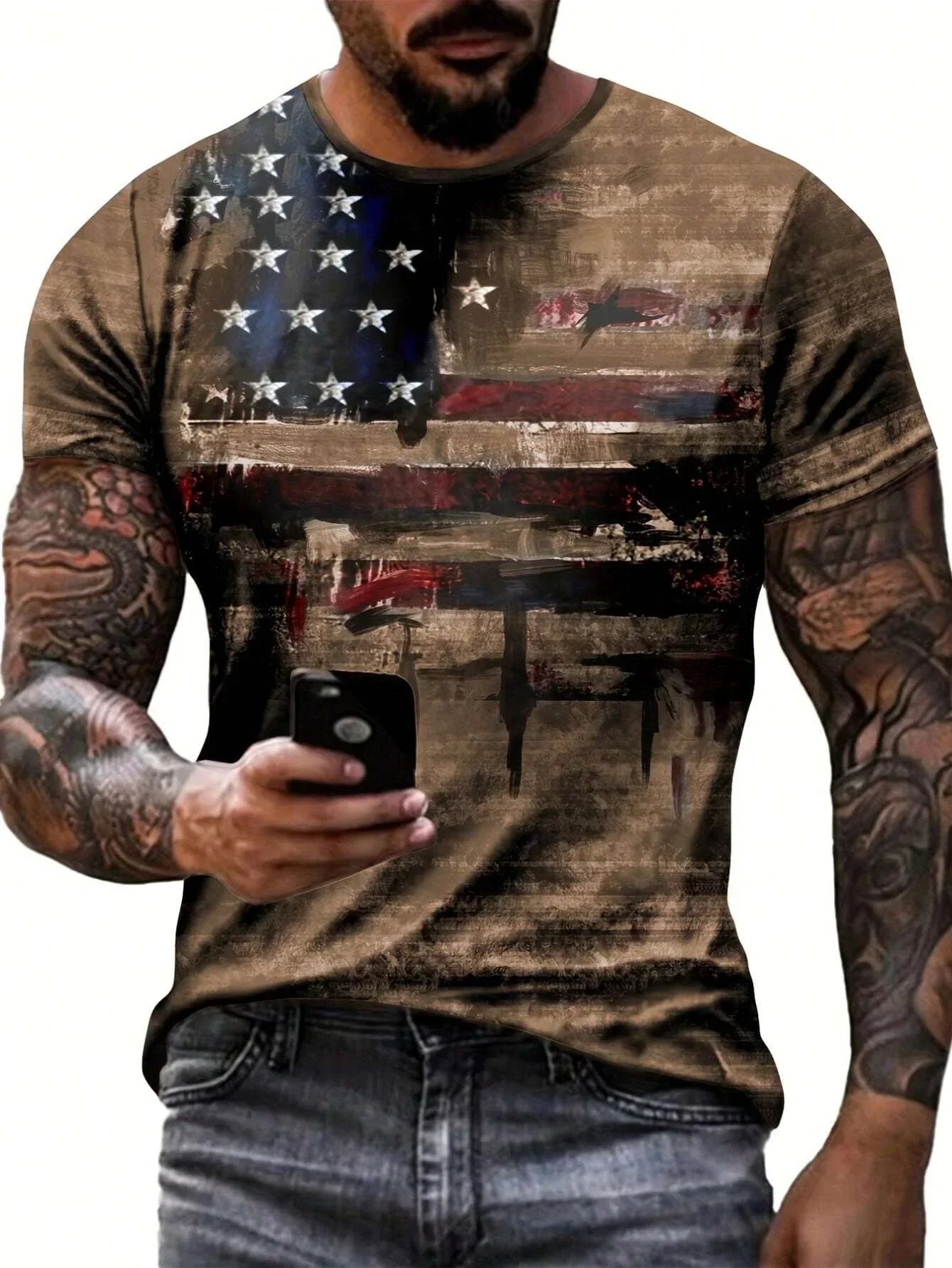 2024 American Independence Day T-shirt Men - Empire P.E