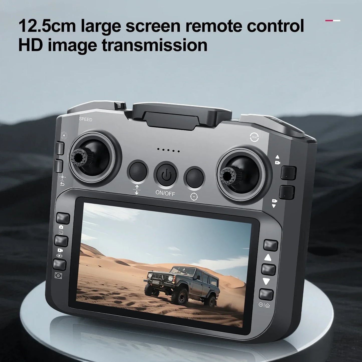 Black E88E99 GT Lighting Big Screen Control Mini Drone Dual Camera - Empire P.E