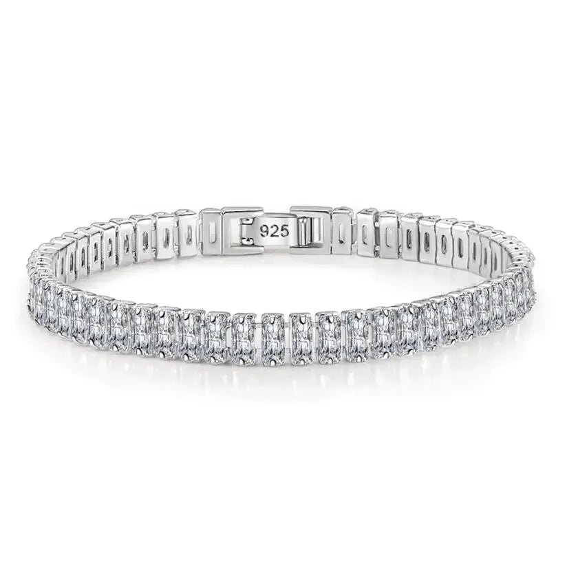 4mm Moissanite Tennis Bracelets for Women 100% 925 Sterling Silver - Empire P.E