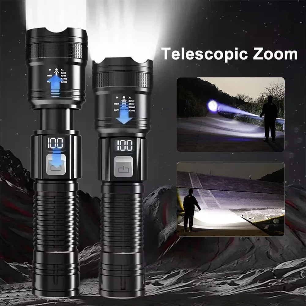 1600000 LM Super Bright Flashlight USB Rechargeable - Empire P.E