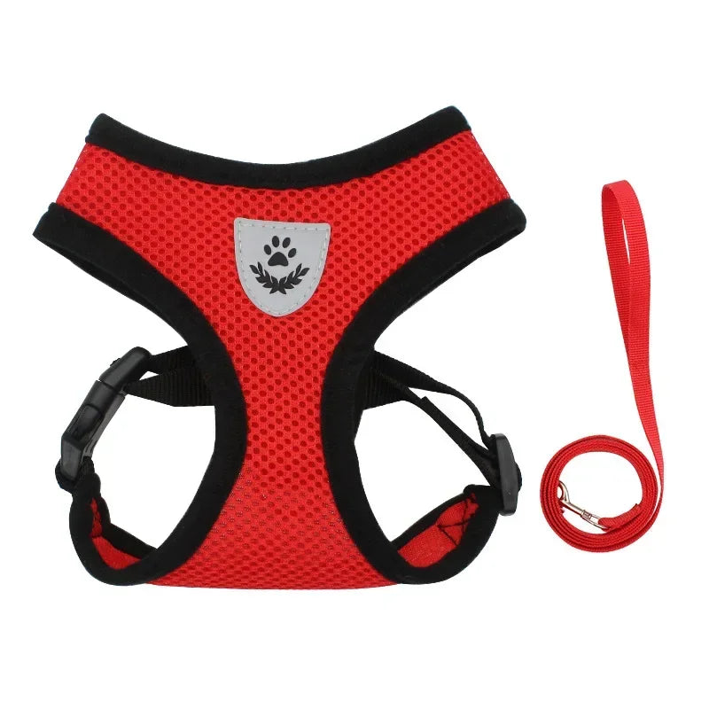 Summer Cat Dog Harness Lead Leash Adjustable Vest - Empire P.E