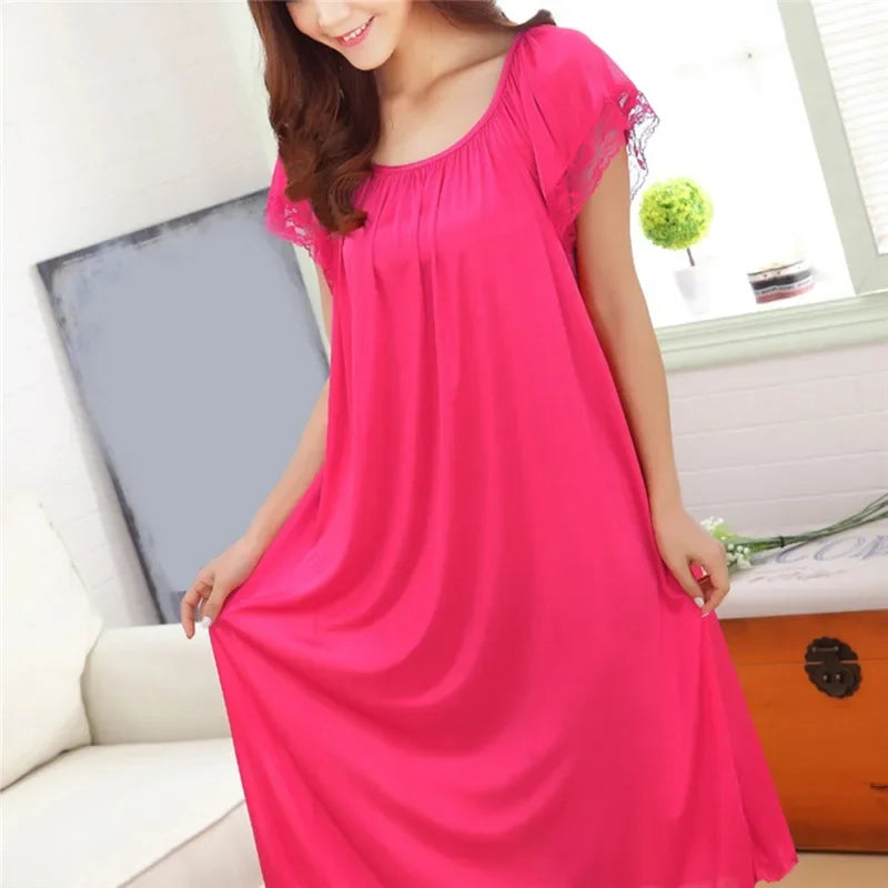Women Long Sleeping Dress - Empire P.E