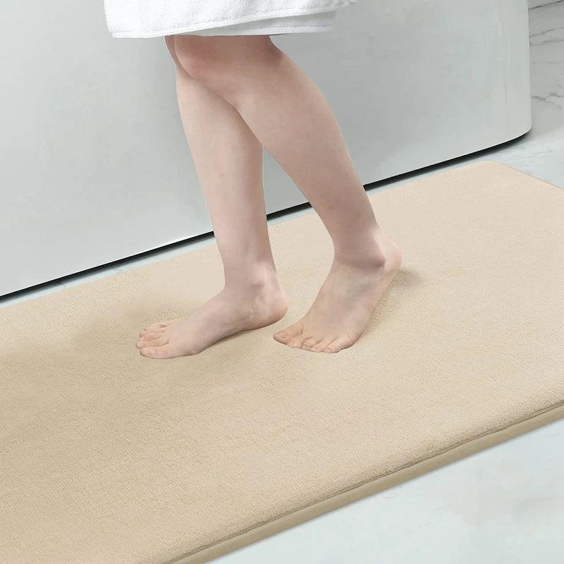 Homaxy Super Absorbent Bath Mat Memory Foam Carpet Non-Slip Toilet Bathroom Rug - Empire P.E