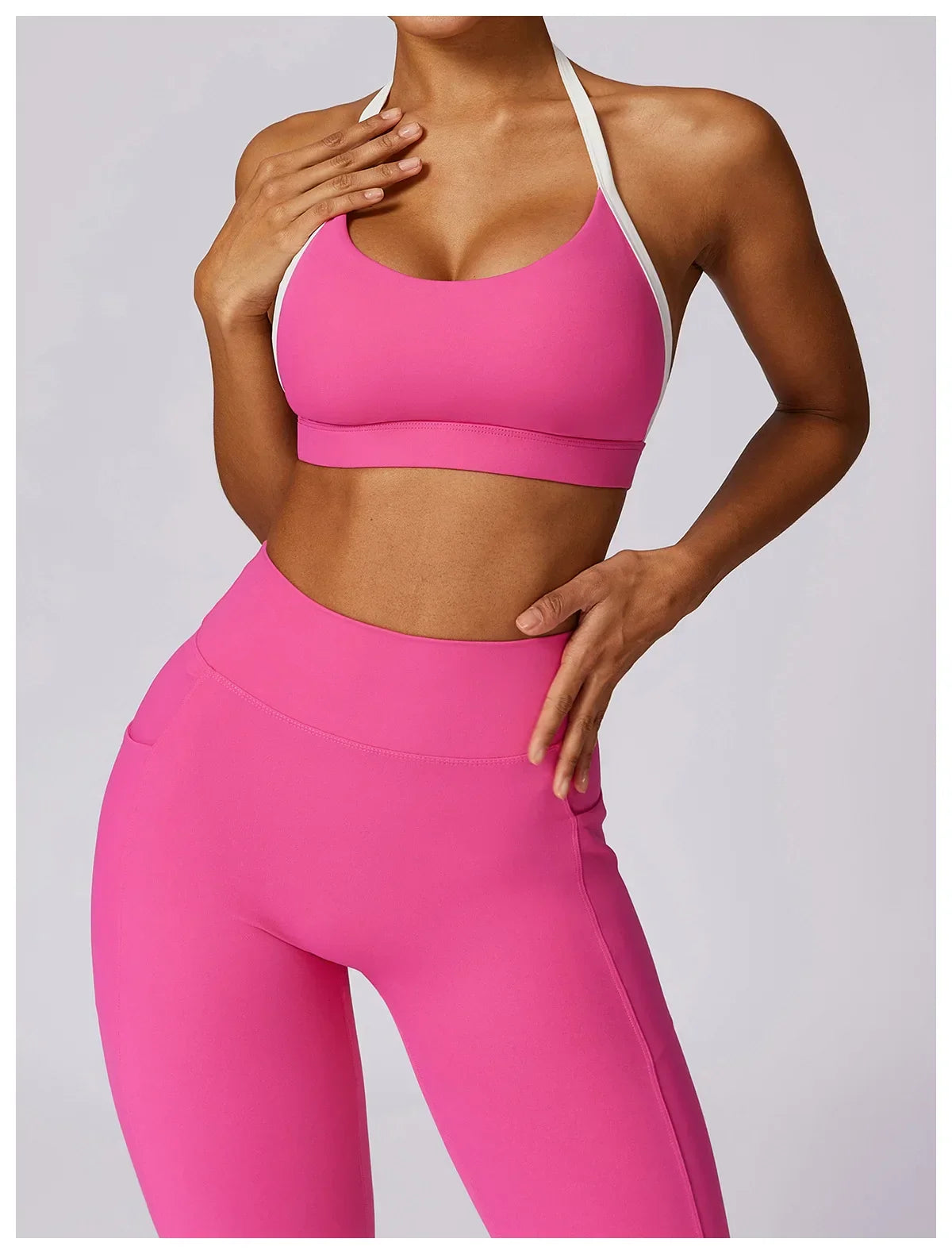 Yoga Set 2PCS Women Sportswear Push Up Workout Clothes - Empire P.E