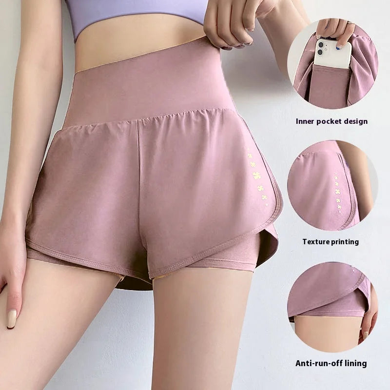Yoga Wear Pockets Sports Shorts Female - Empire P.E