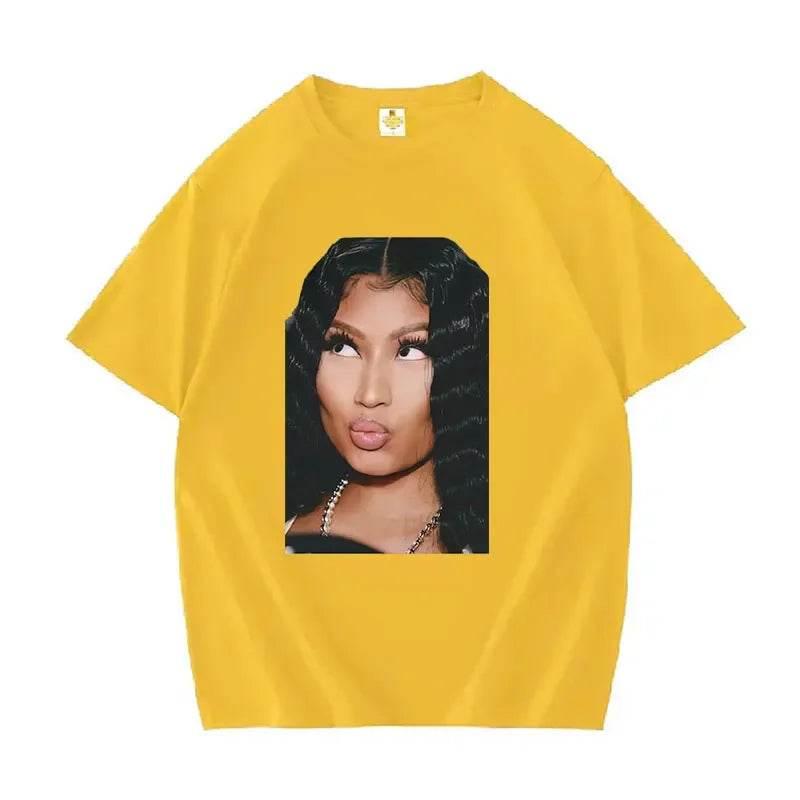 Funny Nicki Minaj Meme pattern Tshirt for womenhip-hop fashionretro rap Tshirtoversized Tshirt street wear - Empire P.E