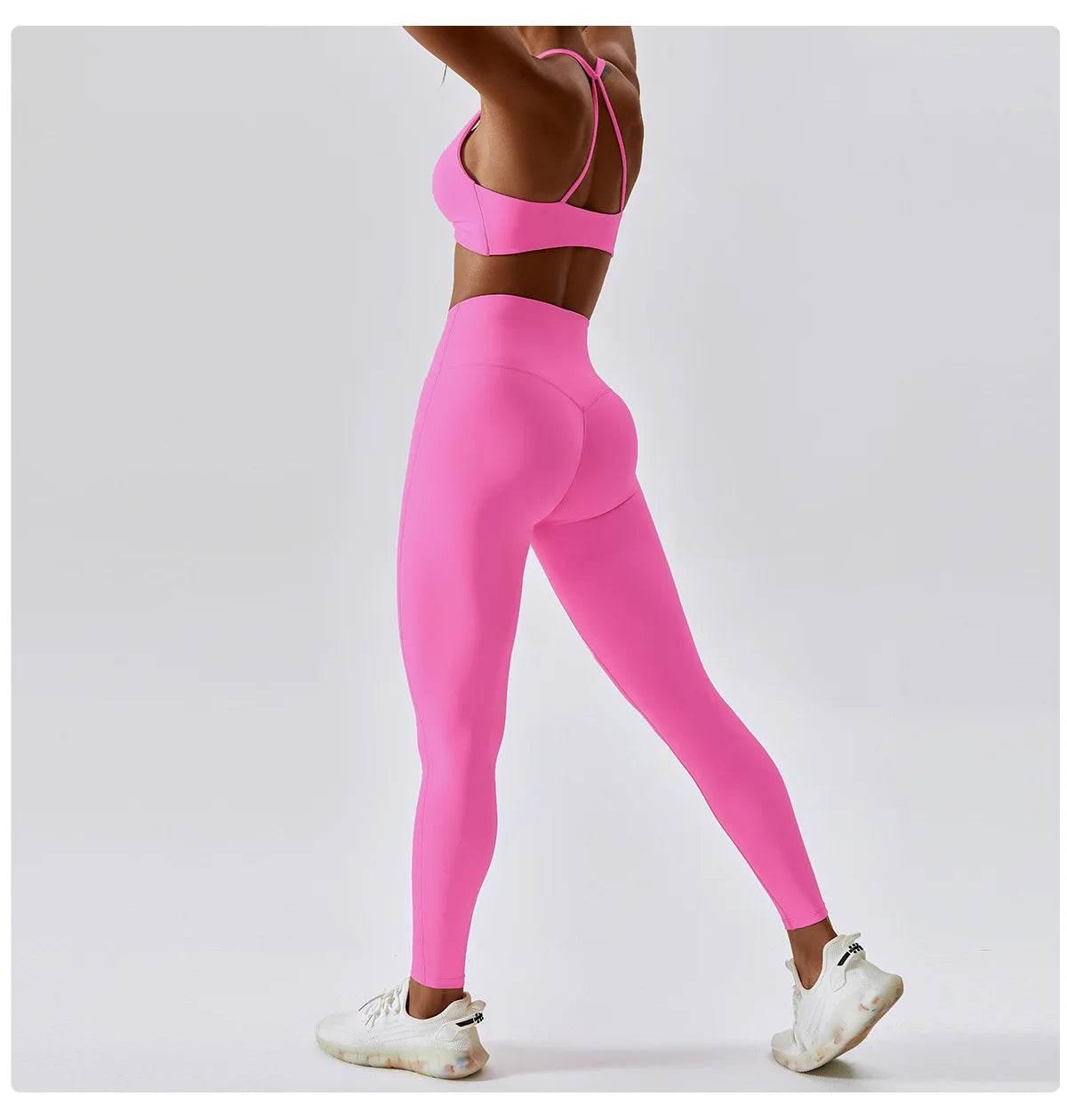 Yoga Set Women's Tracksuit Fitness Sports Set Workout Clothes For Women Gym Set Women Outfits Sports Bra Yoga Pants Yoga Suit - Empire P.E