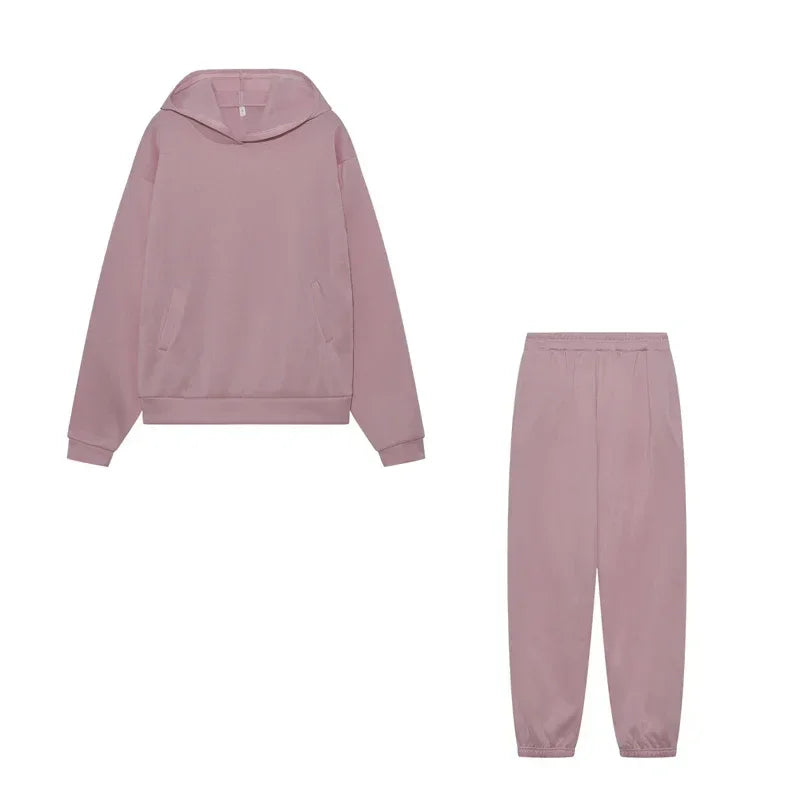 2023 Trend Casual Fashion Thickened Long-sleeved Sweater Pants Two-piece Suit