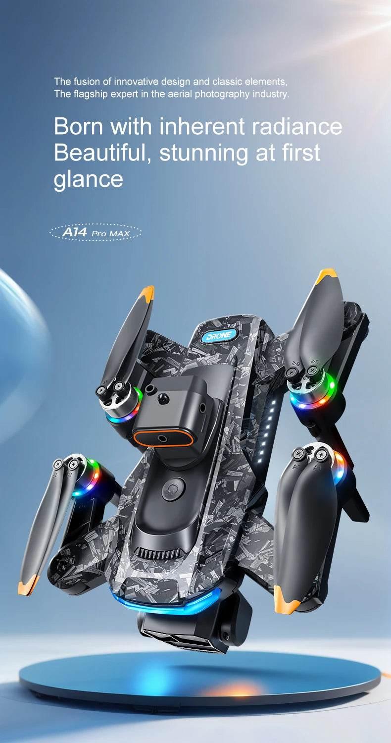 Drone with Camera Professional 4K HD Aerial Photography Dron GPS Return 4.5inch LCD Screen RC Quadcopter Three Camera Drone Toys - Empire P.E