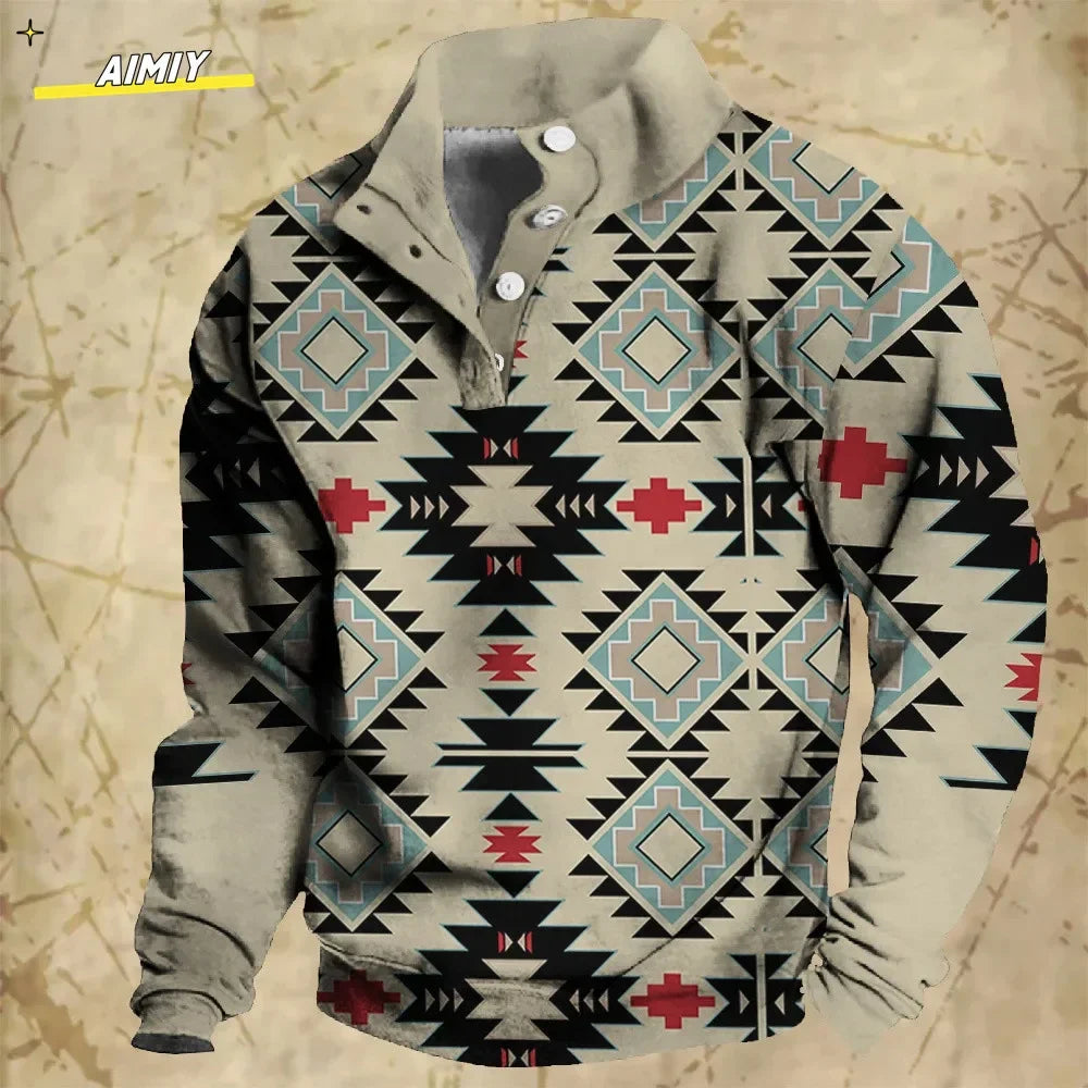 Vintage Men's Hoodie Casual Jacket - Empire P.E