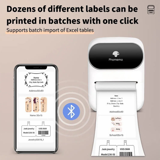 M110 Label Printer Mini Printer Portable - Empire P.E