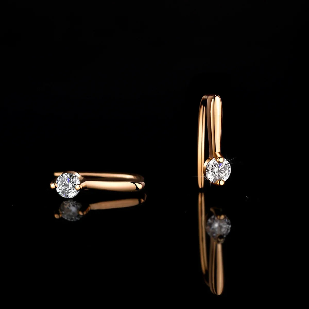 Moissanite Earrings Lab Diamond 925 Sterling Silver - Empire P.E