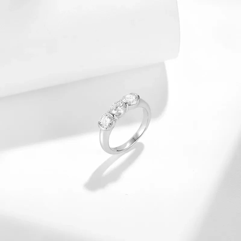 D Color Women Moissanite Ring s925 Silver - Empire P.E