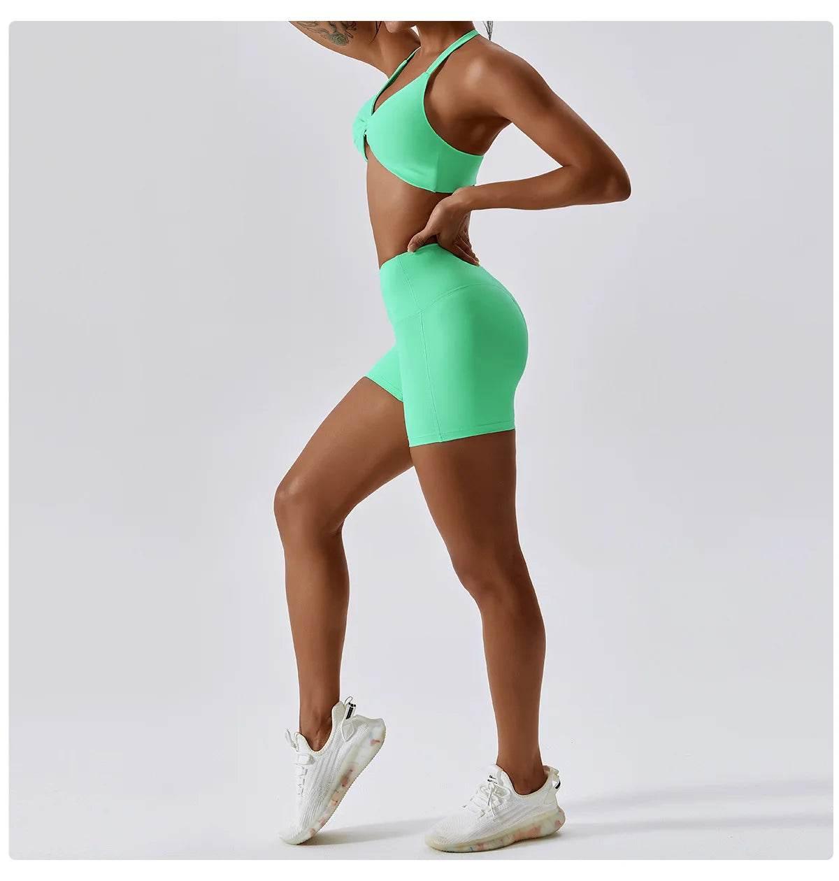 Yoga Set Women's Tracksuit Fitness Sports Set Workout Clothes For Women Gym Set Women Outfits Sports Bra Yoga Pants Yoga Suit - Empire P.E
