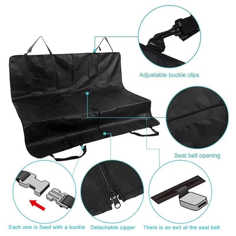 Dog Car Seat Cover Waterproof Pet Carrier Backseat Cushion Mat for Dogs Folding Cat Hammock Trunk Rear Back Seat - Empire P.E