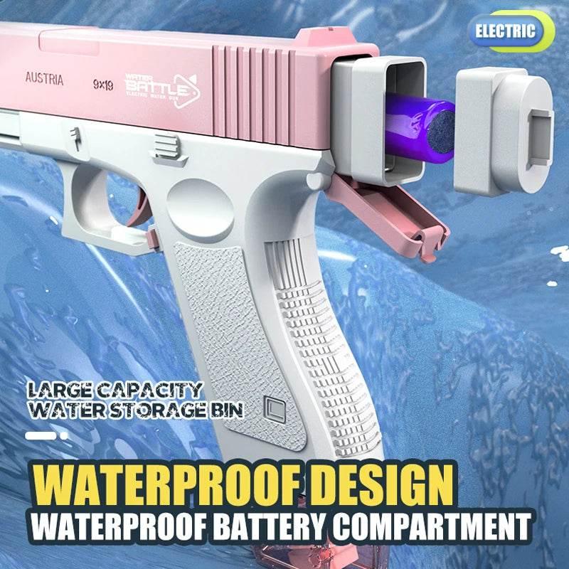 Electric Water Gun Toy Portable Automatic Electric Burst Water Gun Kids Outdoor Water Toys - Empire P.E