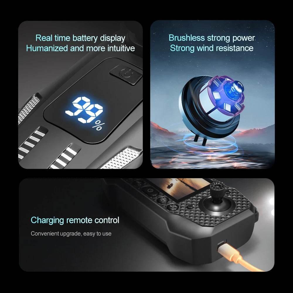 For Xiaomi M6 Drone Professional 8K Camera Drone 5G WIFI FPV UAV With screen remote control RC Dron avoidance Aerial Quadcopter - Empire P.E