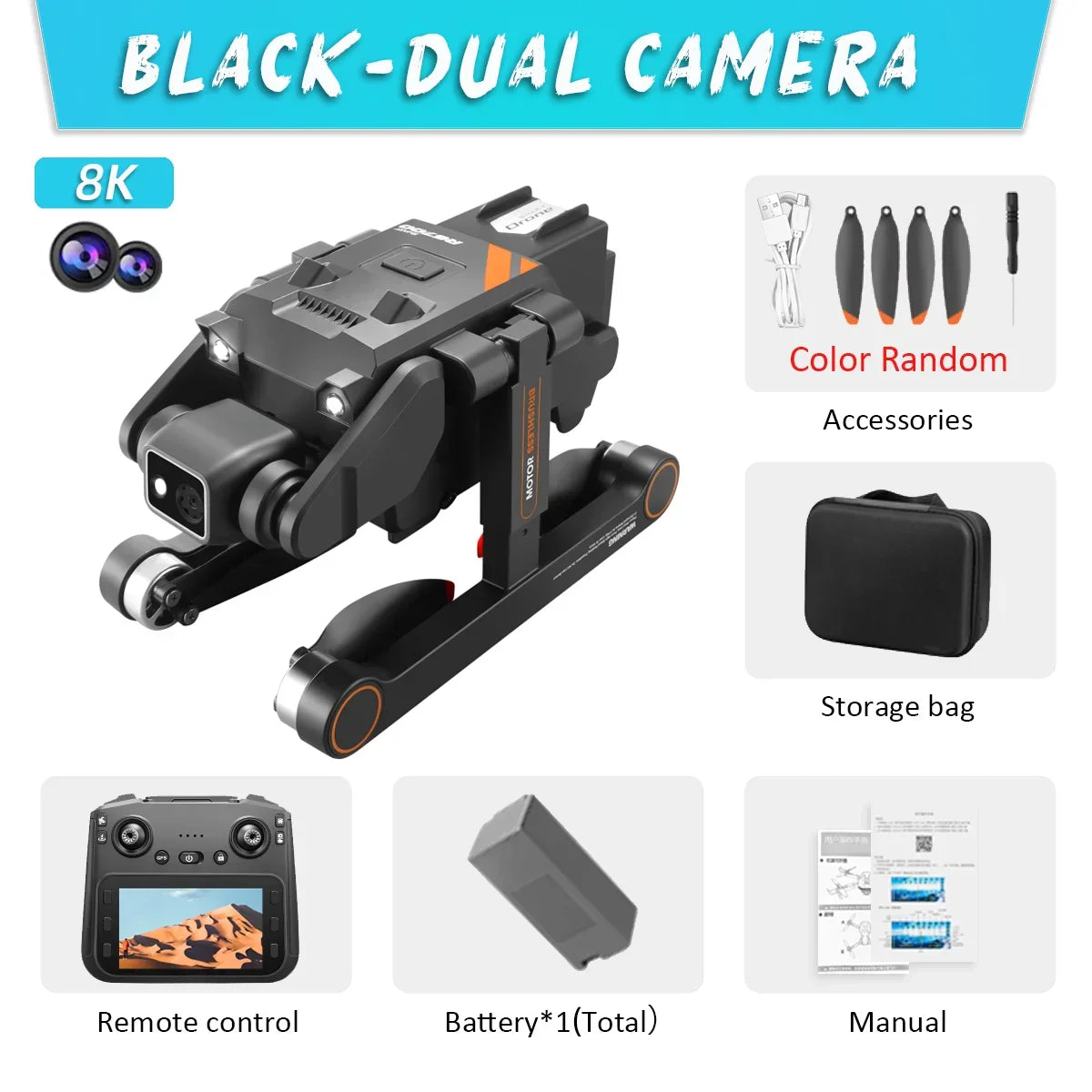 RG700 GPS Drone 8K Professional HD Dual Camera 5G Wifi Obstacle Avoidance - Empire P.E