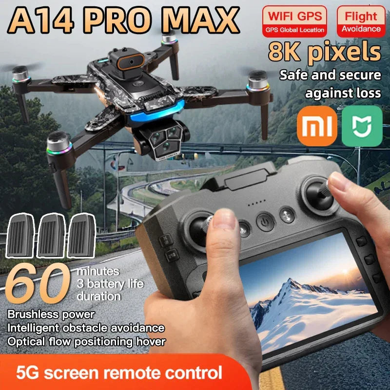 Xiaomi A14Pro max GPS Drone 4K Professional Dual Camera - Empire P.E