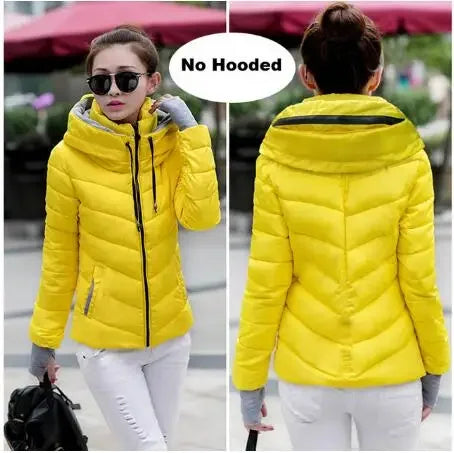 Women's Thicken Outerwear Solid Coats - Empire P.E