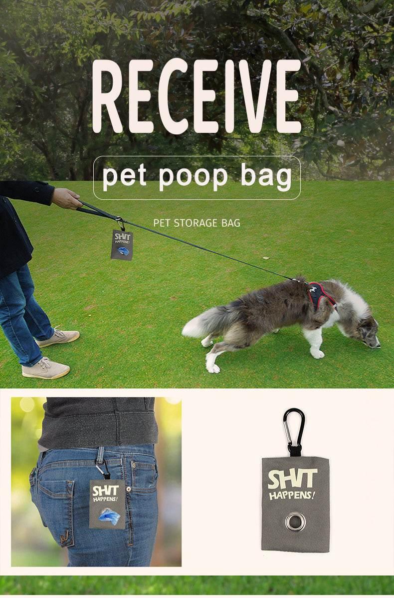 Pet Poop Bag pets Supplies Canvas Garbage Bags Dispenser Portable Dog Poop Waste Bag Holder Outdoor Puppy Cat outdoor Pick Up - Empire P.E