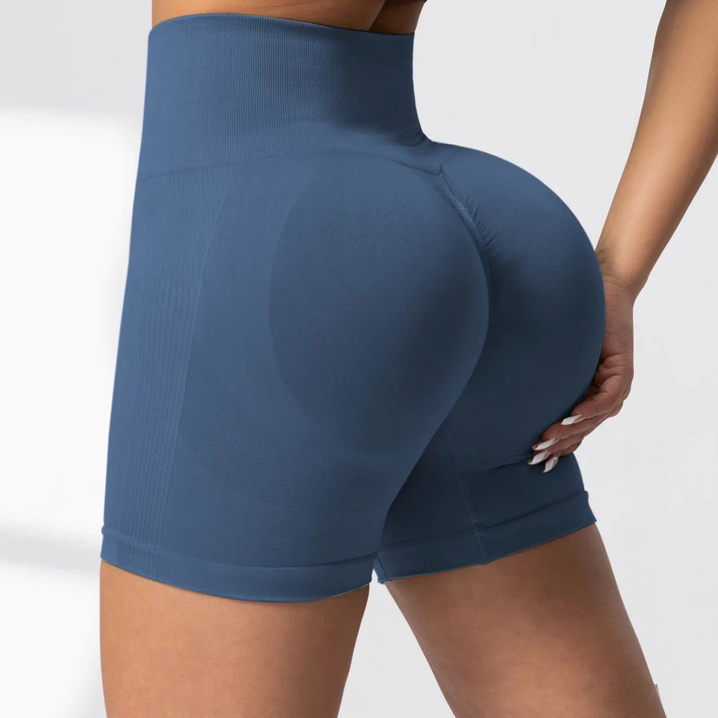 Women Fitness Shorts High Waist Workout Hip Lifting Leisure Shorts Leggings Yoga Gym Running Short Pants Sportswear - Empire P.E