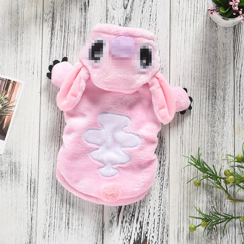 Winter Blue Pink Pet Big Large Animal Costume