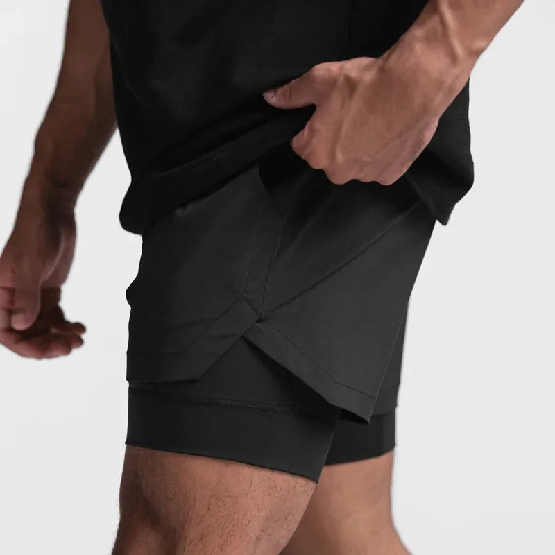 2023 new Breathable Double layer sport shorts - Empire P.E