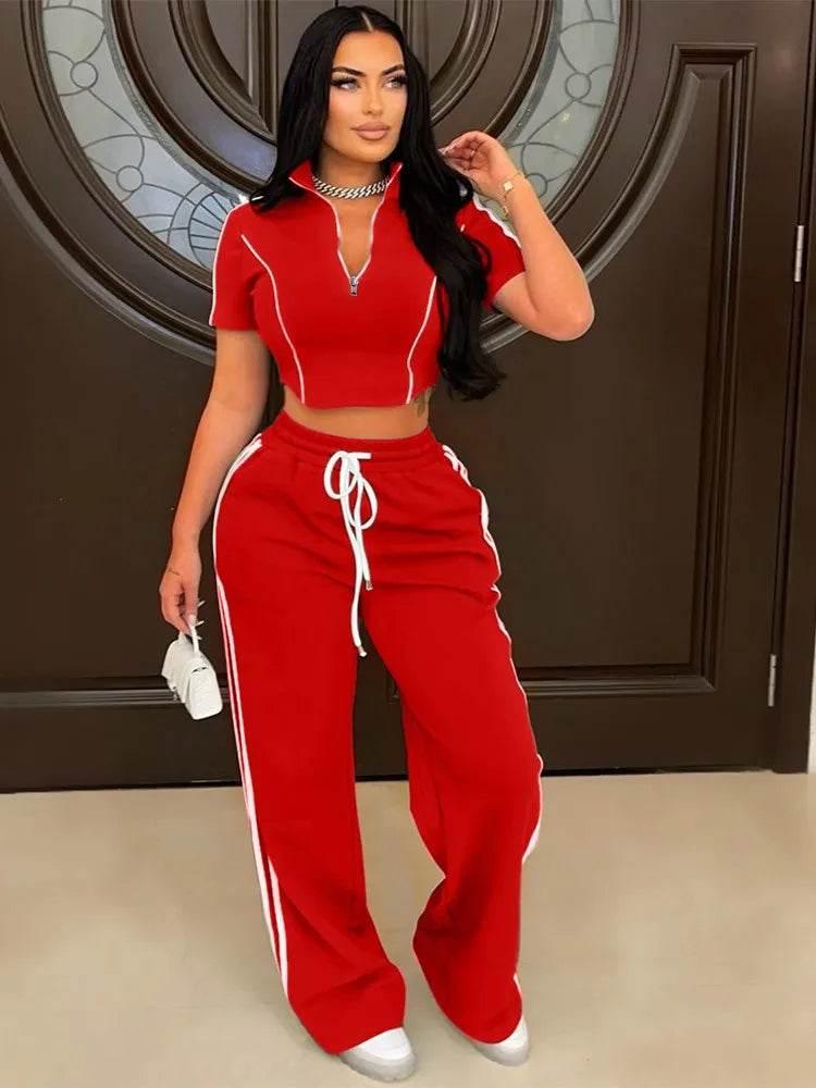 Fashion Casual Short Hoodie 2 Piece Women - Empire P.E