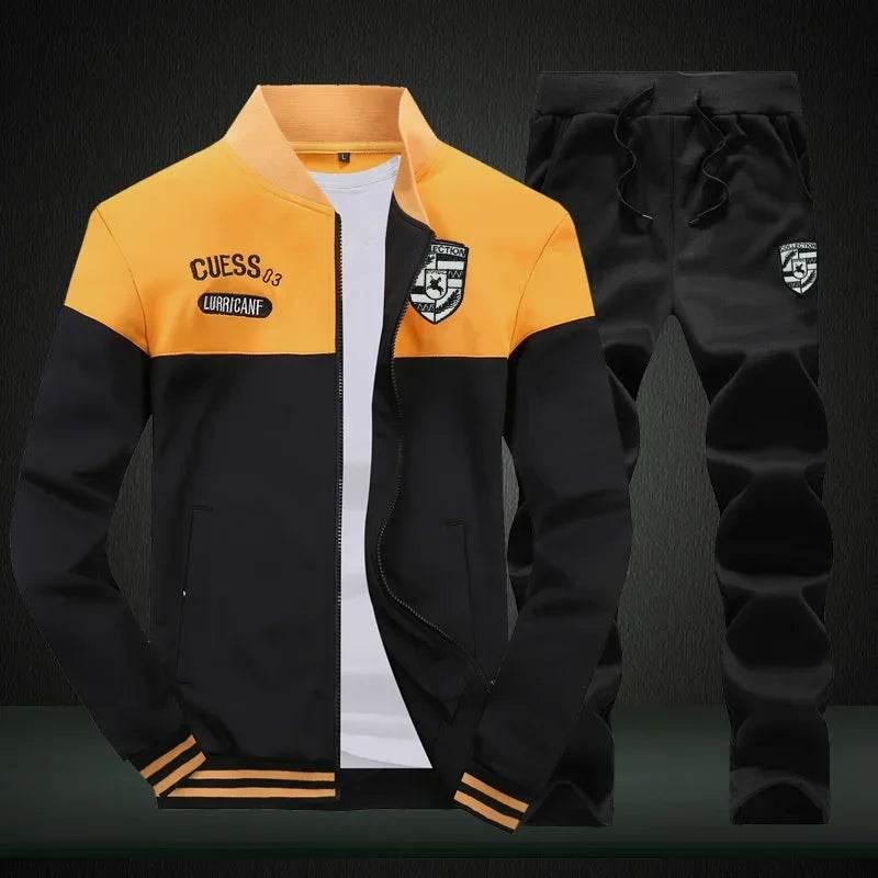 2024 New Men's Tracksuit Fleece Jacket and Sweatpants 2 Piece Set - Empire P.E