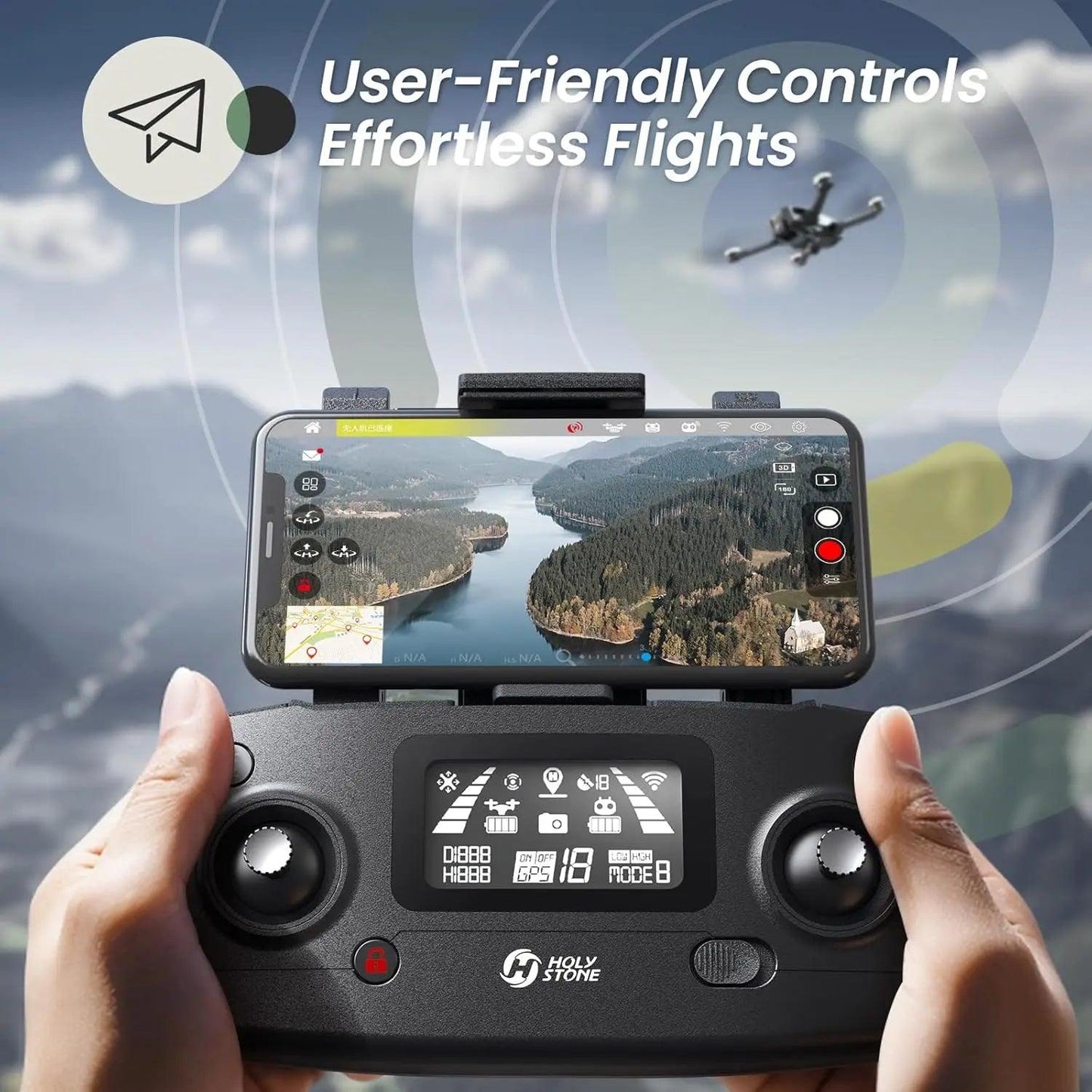Holy Stone HS720E 4K Drone: Remote ID, 46min Flight - Empire P.E