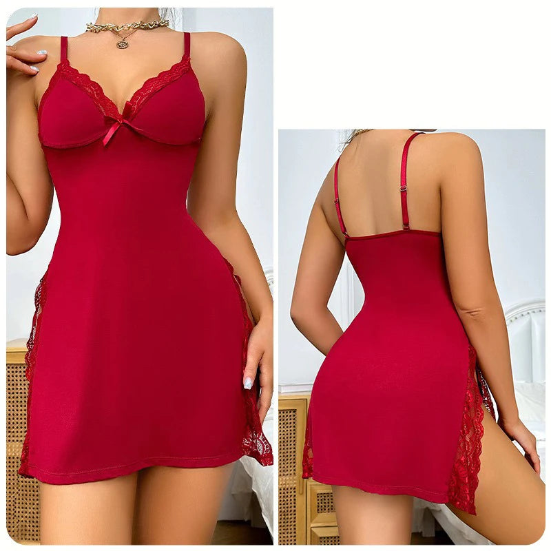 Women's Satin Sexy Nightgown - Empire P.E