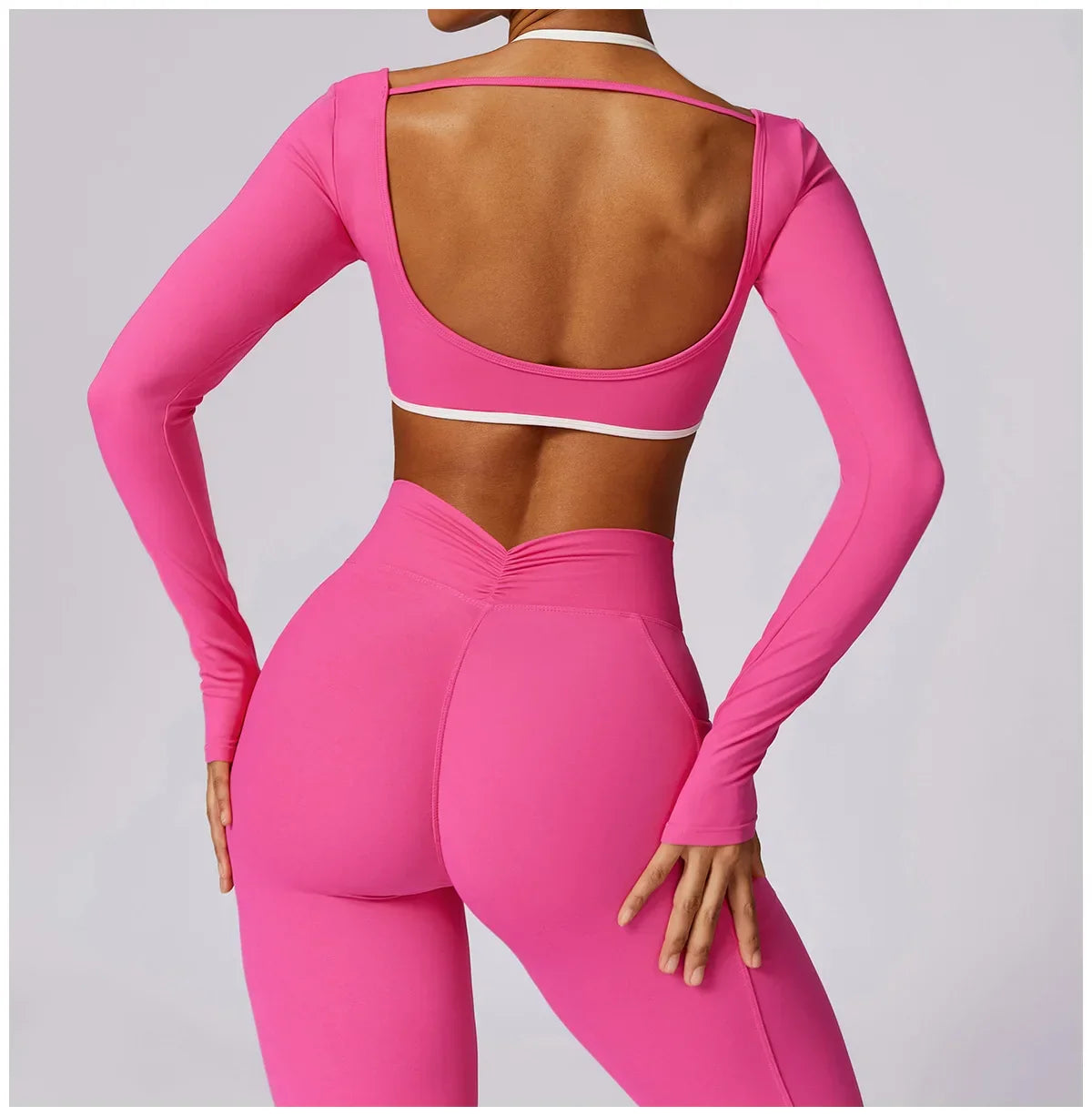 Yoga Set 2PCS Women Sportswear Push Up Workout Clothes - Empire P.E