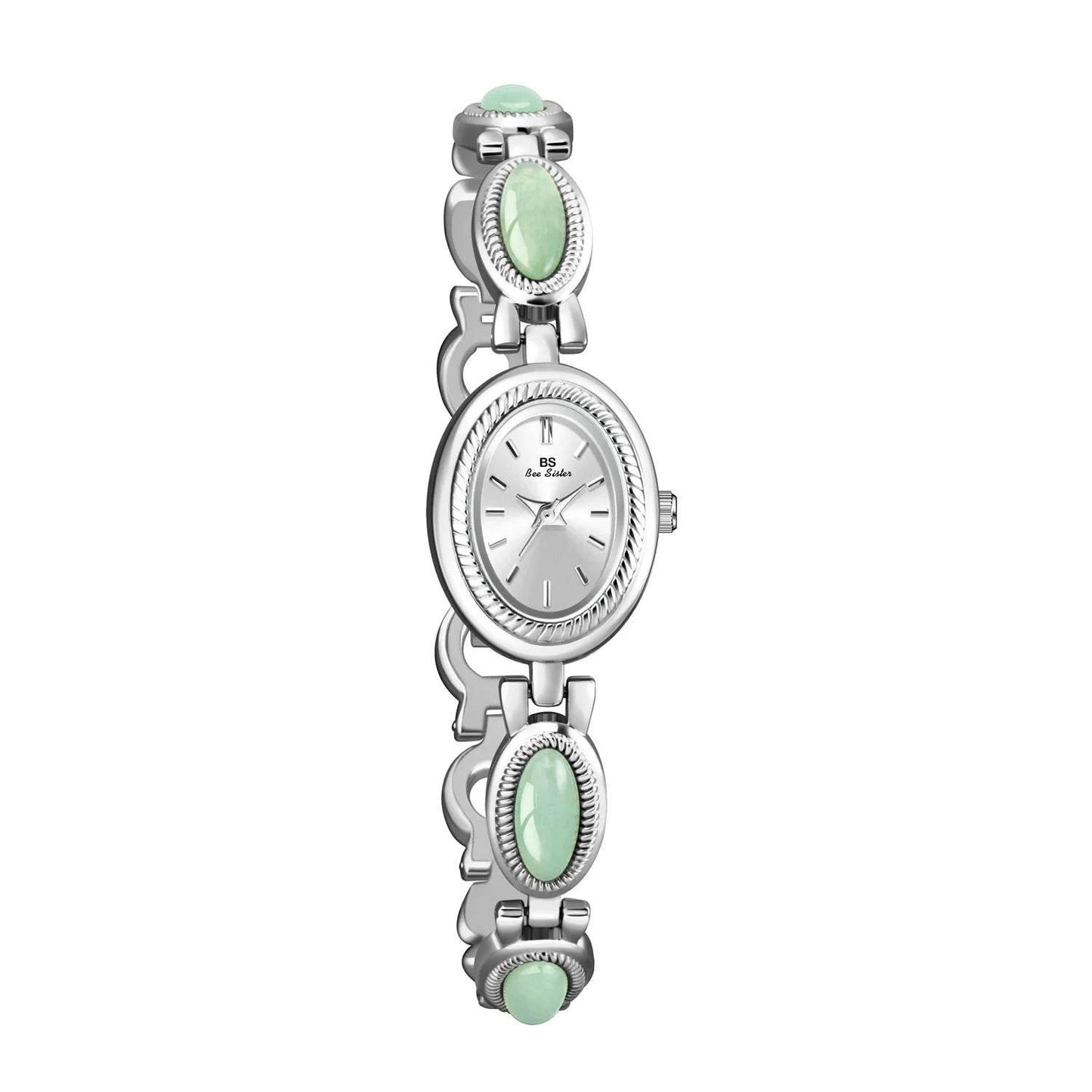 UTHAI Women's Watch Ladies Bracelet Luxury Brand Waterproof Retro Natural Dongling Stone Hotan Jade Advanced Chain Watches Gift - Empire P.E