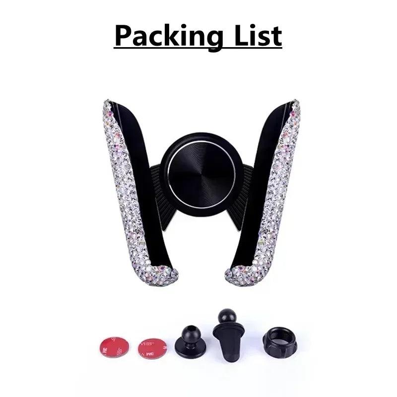 VIKEFON Universal Phone Holder Car Mount Phone Support Air Outlet Mount Clip Stable Mobil Phone Bracket Car Interior Accessories - Empire P.E