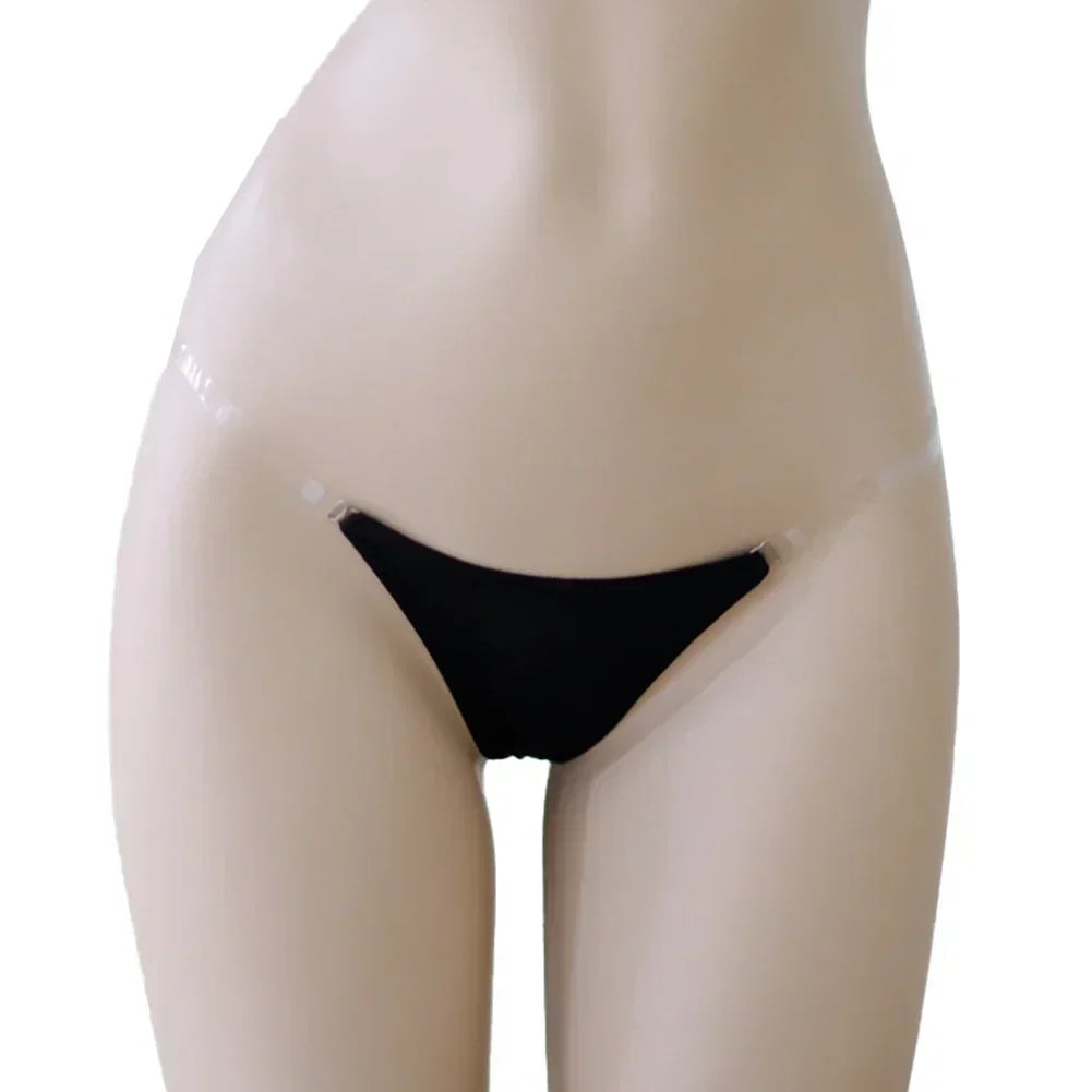 Sexy Women’s Transparent Adjustable Waistband Panties Low-Rise G-String - Empire P.E