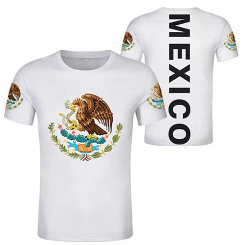 3D Mexico Emblem Flag Spiritual Totem Men's T Shirt Kid Fashion Sports Clothes Women Round Neck Tops Clothing Tees Clothing Top - Empire P.E