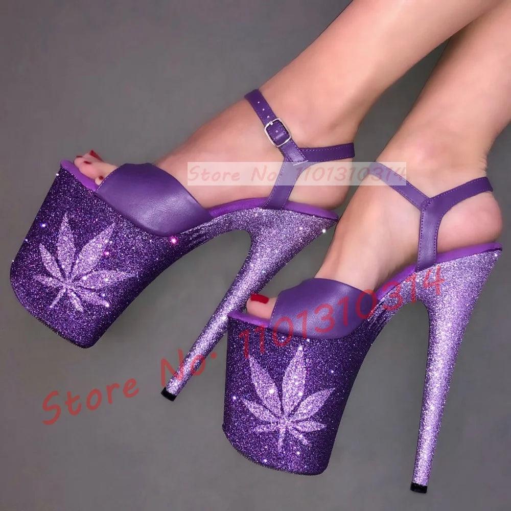 Women Luxury Sparkly Mixed Color High Heels Shoes - Empire P.E