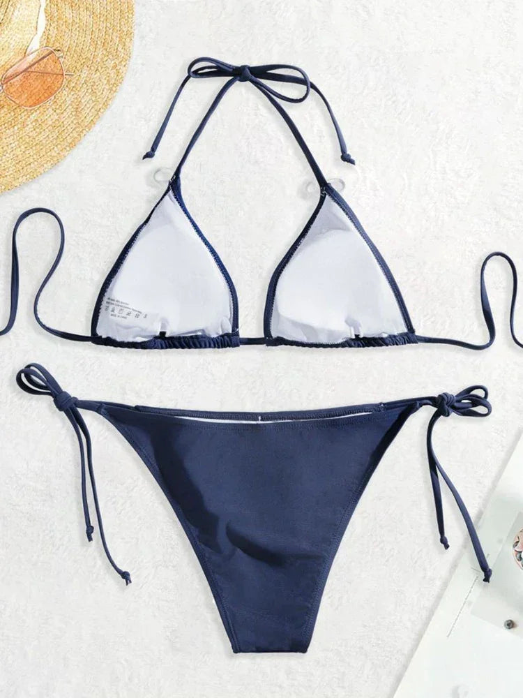 Sexy New Navy Blue Swimsuits Woman Sexy Bathing Suits - Empire P.E